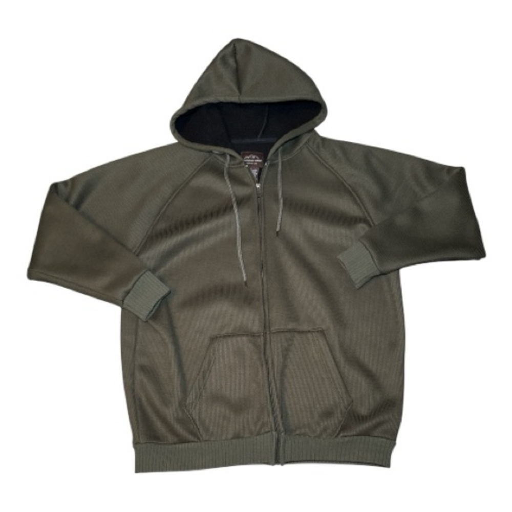 Mountain Ridge Men's Outwear Olive Green Pullover Hoodie Large